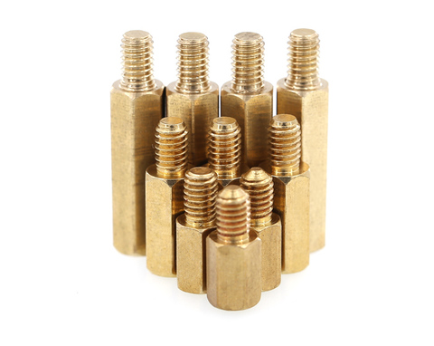 10pcs M3 Hex Brass Spacing Screws Threaded Pillar PCB Computer PC Motherboard Standoff Spacer ► Photo 1/1