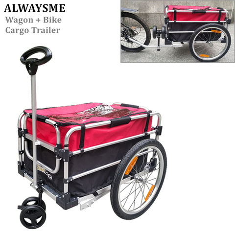 ALWAYSME Bike Cargo Trailer Electrical Wheelchair Trailer & Stroller Load Capacity 60KGS Wheel Size 40CM ► Photo 1/6