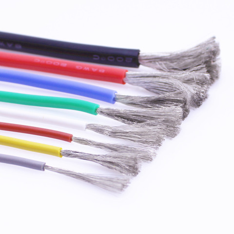 Heat-resistant silicone wire12AWG 13 14 15 16awg 17 18 20 22 24 26 28 30 AWG high temperature 200 ° cold-resistant -60 ° ► Photo 1/6