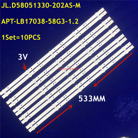 LED Backlight strip 5 Lamp For Skyworth 58