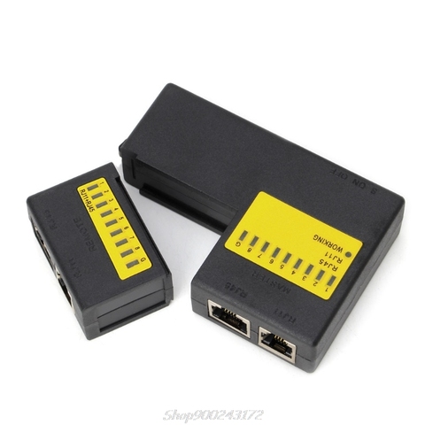 Super Mini Network LAN Cable Wire Cat5 RJ11 RJ45 Tester  Jy21 20 Dropship ► Photo 1/6