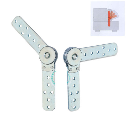 2pcs Heavy duty Furniture hinge Ratchet Folding Connecting Hinges for Bed Sofa Armrest Headrest Angle Adjuster Replacement parts ► Photo 1/6