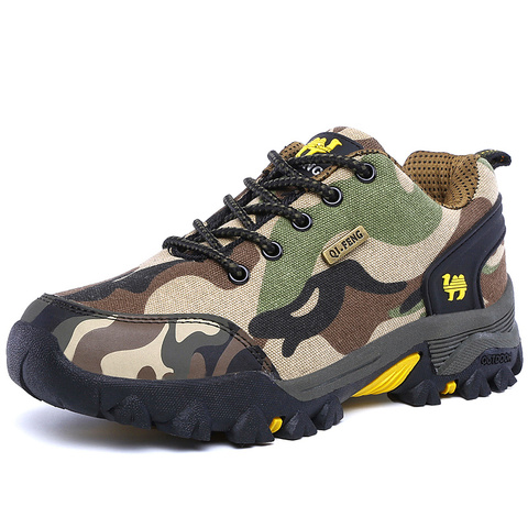 CAMEL JINGE Fashion Camouflage Trekking Hiking Shoes Men Waterproof Sneakers Men Couple Outdoor Breathable Climbing Tourism Shoe ► Photo 1/6