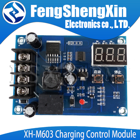 XH-M603 Charging Control Module Digital LED Display Storage Lithium Battery Charger Control Switch Protection Board ► Photo 1/1