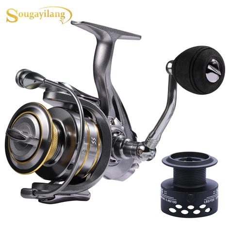 Sougayilang 13+1BB Spinning Reel  High Speed 5.1:1 5.5:1 Gear Ratio Spinning Reel Carp Fishing Reel Free Spool ► Photo 1/6