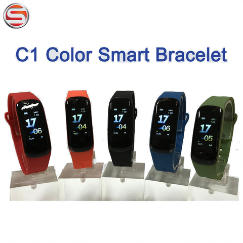 C1 Plus Smart Bracelet Color Screen Wristband Blood Pressure Fitness Tracker Heart Rate Monitor Smart Band for Android IOS B48 ► Photo 1/1