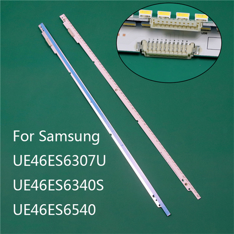 New LED TV Illumination Part Replacement For Samsung UE46ES6307U UE46ES6340S UE46ES6540 LED Bars Backlight Strip 2 Line Rulers ► Photo 1/6