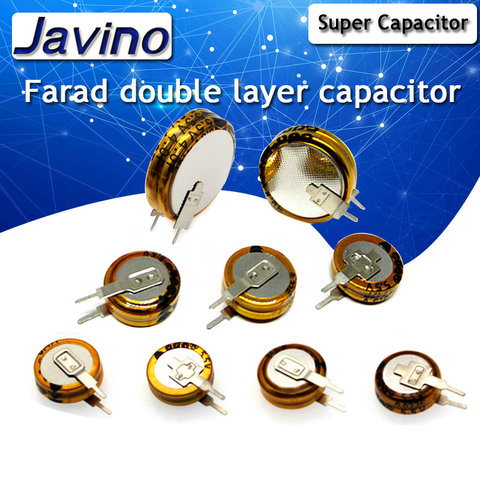 2PCS Large capacity super capacitor Faraday capacitor 5.5V 0.1/0.47/1.5/1.0/4.0/5.0/f V-type double layer capacitor DIY Kit ► Photo 1/2