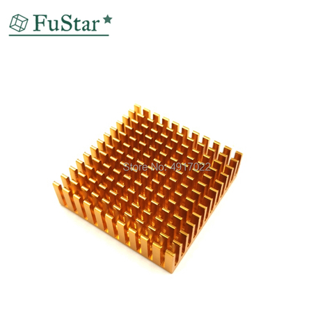 2Pcs Golden 40*40*11 mm Radiator Aluminum Heatsink Extruded Profile Heat Dissipation For Electronic Whosale&Dropship 40x40x11 m ► Photo 1/5