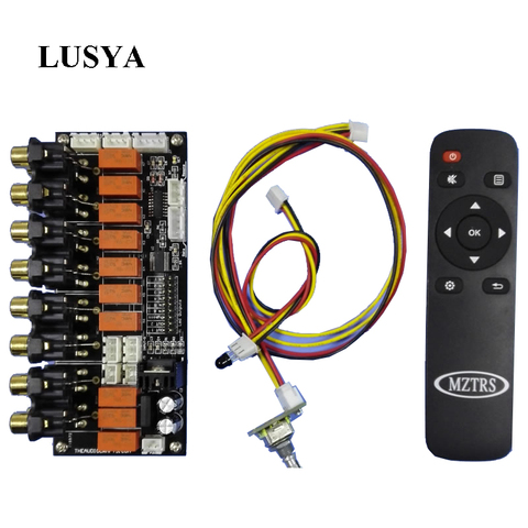 Lusya Remote sound source switching 6-way Audio Input 2 way output Signal Selector Switching Encoder Board E3-009 ► Photo 1/6