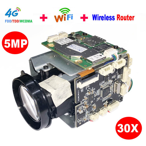 4G Wireless Wifi AP 5MP 30X ZOOM humanoid SONY IMX 335 IP Camera Wireless AP DV Recorder Support SD MIC Speaker 4G SIM ► Photo 1/6