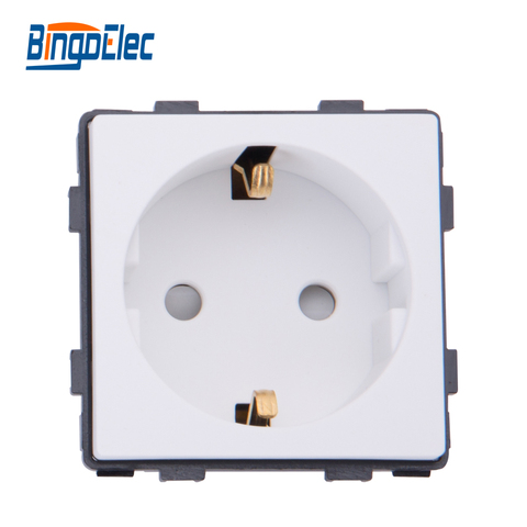 Bingoelec CE Marks Three Color DIY PC Wall Power Germany Socket Function Part To Macth With Frame Freely,110-250V 16A Hot Sale ► Photo 1/4
