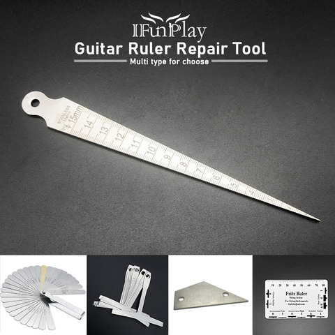 Guitar Bass Fret Leveling Ruler Fret Bridge Measuring Ruler Guitarra Luthier Repair Tool Guitar Accessories ► Photo 1/6