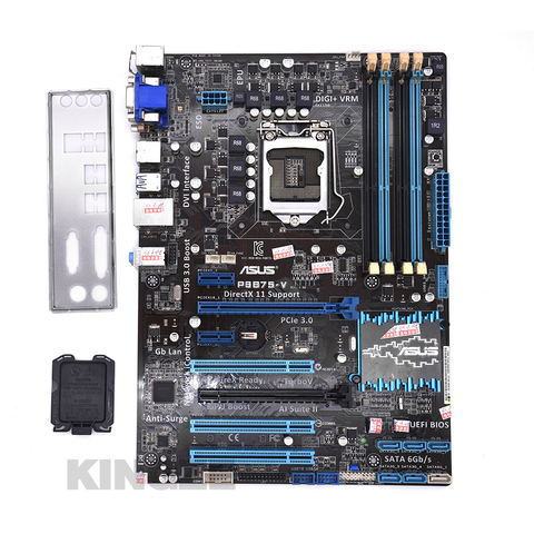 Used,for Asus P8B75-V Original Used Desktop Motherboard Intel B75 Socket LGA 1155 i3 i5 i7 DDR3 32G SATA3 USB3.0 ► Photo 1/5