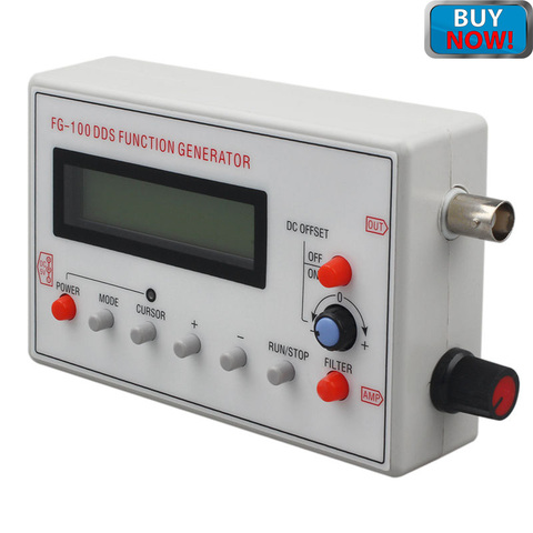 FG-100 DDS signal generator frequency counter 1Hz-500KHz sine wave / triangles, and sawtooth wave adjustable frequency amplitude ► Photo 1/6