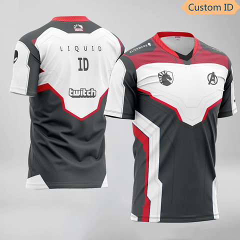 LCS Team Liquid Uniform Jerseys Impact Customized ID T Shirt Twistzz Men Women Tees Shirt Custom Name Tshirts Dota LoL CSGO ► Photo 1/6