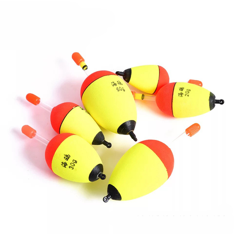 5pcs/lot 3g-80g Luminous Foam Fishing Float Buoyancy EVA Soft Boya Fishing Float Night Fishing Light Stick Bobber Tackle ► Photo 1/6