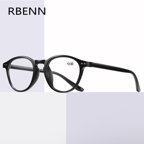 RBENN 2022 New Computer Reading Glasses Women Men Anti Blue Light TR90 Presbyopia Eyeglasses with Diopter +0.5 0.75 1.75 4.5 5.0 ► Photo 1/6