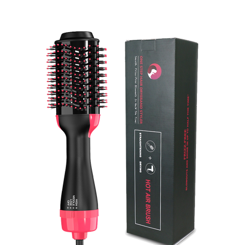 Lisapro Dropshipping 2 IN 1 One Step Hair Dryer Hot Air Brush Hair Straightener Comb Curling  brush hair styling tools ► Photo 1/6