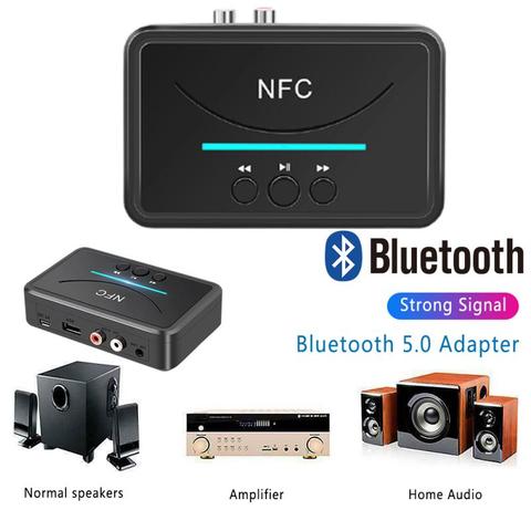 Wireless NFC Bluetooth 5.0 Receiver 3.5mm AUX HiFi Stereo Audio Adapter Dongle For Car Speaker Wireless Adapter Audio Receiver ► Photo 1/6
