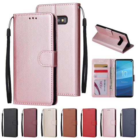 Leather Case For Samsung Galaxy A70 A71 A51 A50 A40 A30 A20E A750 A6 A7 A8 A9 2022 J3 J5 J7 2017 S7 S6 Edge S10 S9 S8 Plus Coque ► Photo 1/6