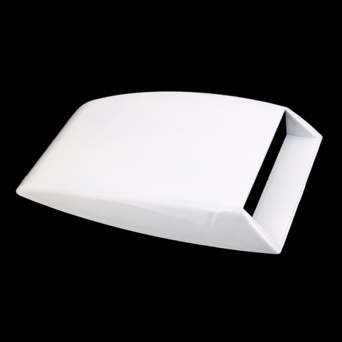 Universal Car Decorative Air Flow Intake Scoop Bonnet Vent Cover Hood White ► Photo 1/6