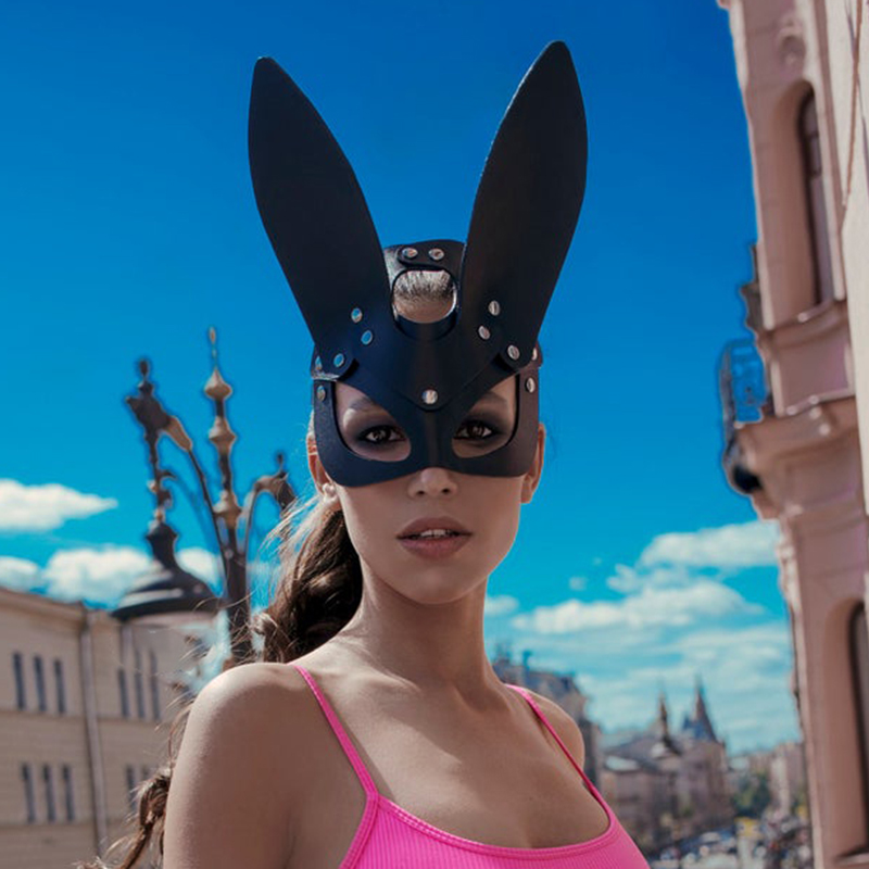  Party Costume Sexy Cosplay Anime Cosplay Leather Funny Mask Bunny  Girl Travel Essential Mask Rivet Masquerade - Price history & Review |  AliExpress Seller - Rollona Harness Store 