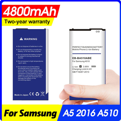 3900mAh EB-BA510ABE Battery for Samsung Galaxy 2016 Edition A510 SM-A510F A5100 A5 A51 ► Photo 1/1