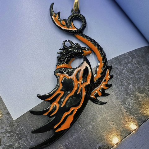 Drop Shipping Cool Evil Dragon Pendant Necklace Men Women High Quality Metal Dragon Necklace  Leather Chain Gothic Jewelry Gifts ► Photo 1/6