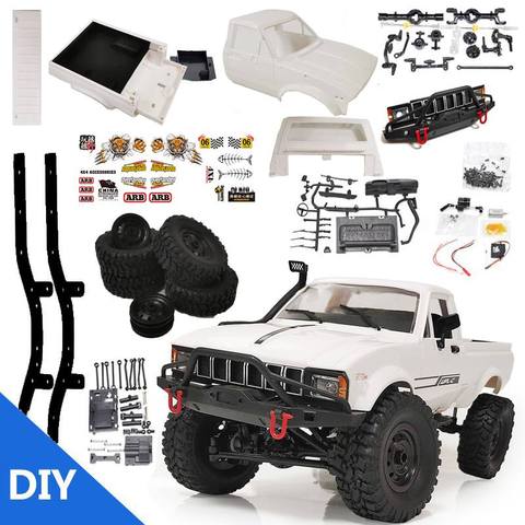 WPL C24 RC Car 1:16 2.4Ghz 4WD Climbing Crawler Radio Control Car RC Vehicles Full Proportional Control Kit Model Toys for Kids ► Photo 1/6