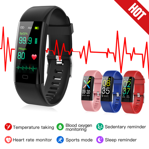 Smart watch smart bracelet Fitness Trackers Men Waterproof Heart Rate Monitor Pulse Oximeter for iPhone Xiaomi Huawei Samsung ► Photo 1/6