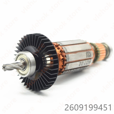 220V-240V Armature Rotor for BOSCH GSB18-2RE GSB20-2RE GSB30-2RE GSB20-2 2609199451 Percussion Drill Power Tool Accessories part ► Photo 1/2