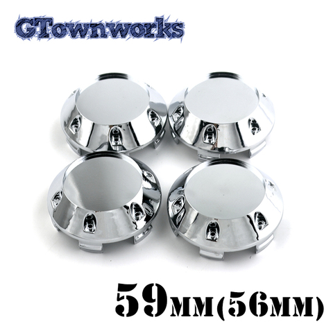 4 pcs 60mm Dome Wheel Center Cap For hyundai Car Rim ABS Plastic Chrome Hubcap Dust Cover ► Photo 1/4