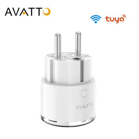 AVATTO Mini Standard 16A EU Smart Wifi Plug with Power Monitor, Smart Socket Outlet Works with Google Home, Alexa Voice Control ► Photo 1/6