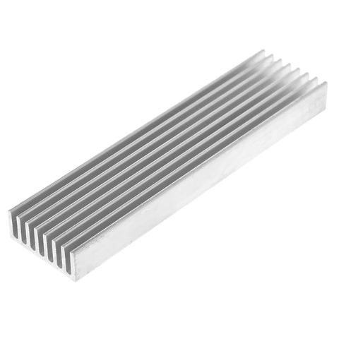 1 PC 100*25*10mm Aluminum Heat Sink DIY Cooler For IC Chip LED Power Transistor ► Photo 1/6