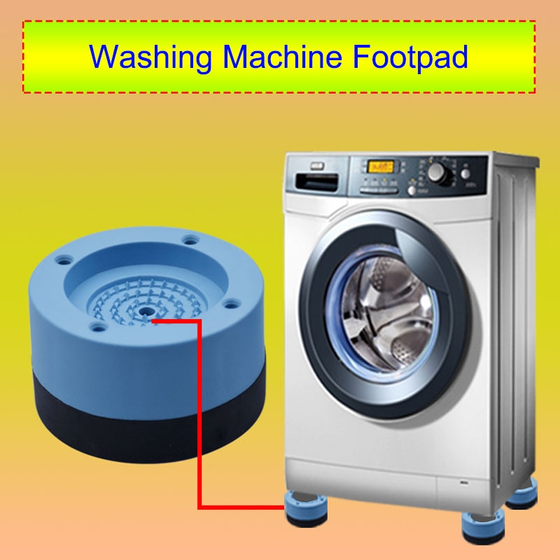 4 Heavy Duty Washer/Dryer Anti-Vibration Mute Mat Washing Machine Protector Pads 