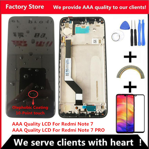 10-Touch AAA Quality LCD For Xiaomi Redmi Note 7 LCD With Frame Display Screen For Redmi Note7 Pro LCD Display Screen ► Photo 1/6