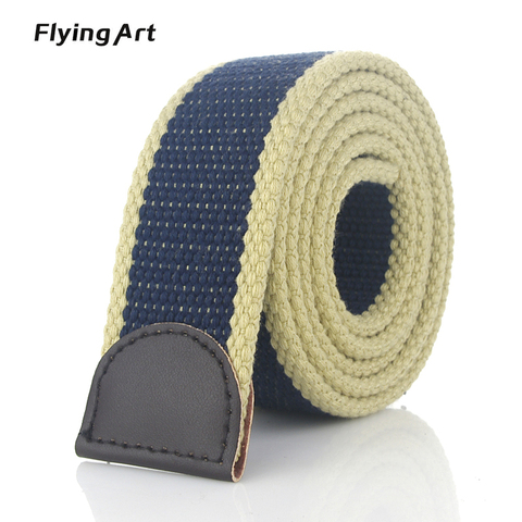 Hot Tactical Canvas Belt Body Men Women Thicken 4MM Military Width 3.8CM Designers High Quality 110-140-160cm No Buckle ► Photo 1/6