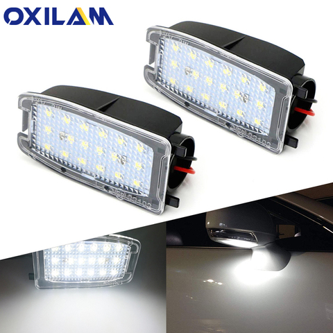 2x No Error White LED Under Side View Mirror Puddle Light For Land Rover Discovery Freelander LR2 LR3 LR4 Range Rover Sport L322 ► Photo 1/6