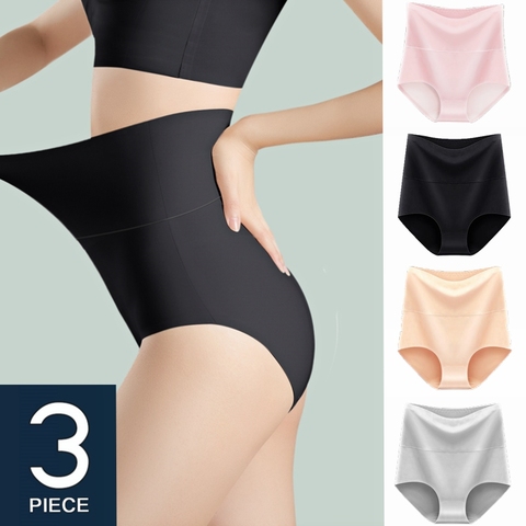 3Pcs/lot High Waist Seamless Panties Body Shaper Slimming Lingerie Women Butt Lifter Underwear Breathable Ladies Bodysuit ► Photo 1/6