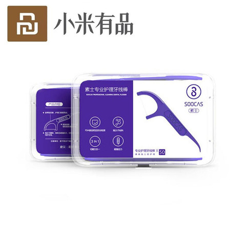 Original Xiaomi Soocare 50pc/box Professional Superfine Dental Foss Ergonomic Design FDA Testing Food Grade for smart home ► Photo 1/6