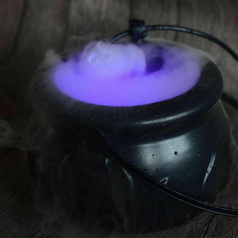 Halloween Smoke Machine LED Humidifier Color Changing Halloween Party DIY Scene Layout Prank Toy Cauldron Mist Maker хэллоуин ► Photo 1/6