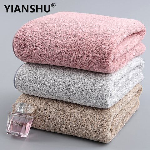 70x140cm Bamboo Charcoal Coral Velvet Bath Towel For Adult Soft Absorbent Microfiber Fabric Towel Household Bathroom Towel Sets ► Photo 1/6