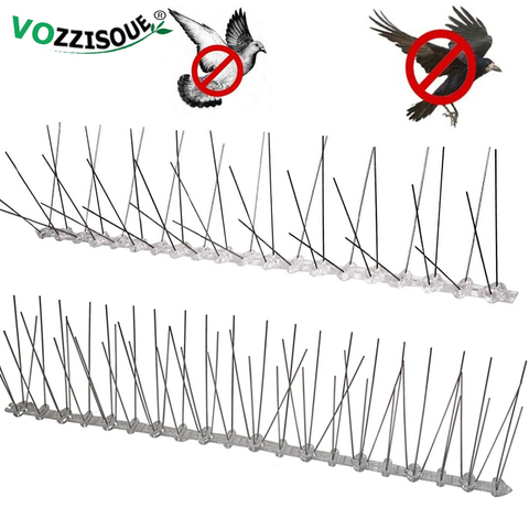 Hot Sale Plastic Repeller Bird and Pigeon Spikes Deterrent Anti Bird Stainless Steel Spike Strip Bird Scarer Repeller for Pigeon ► Photo 1/6