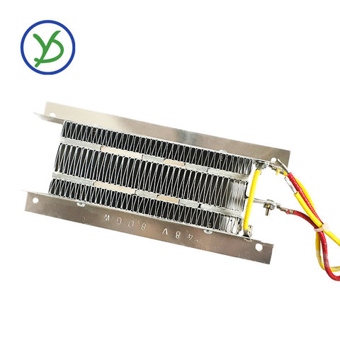 PTC ceramic air heater 48V 800W conductive type constant temperature ceramic aluminum ► Photo 1/6