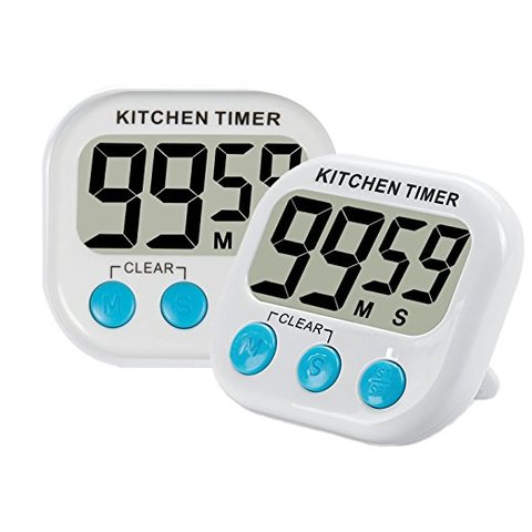 Magnetic LCD Digital Kitchen Countdown Timer Alarm with Stand White Kitchen Timer Practical Cooking Timer Alarm Clock ► Photo 1/6