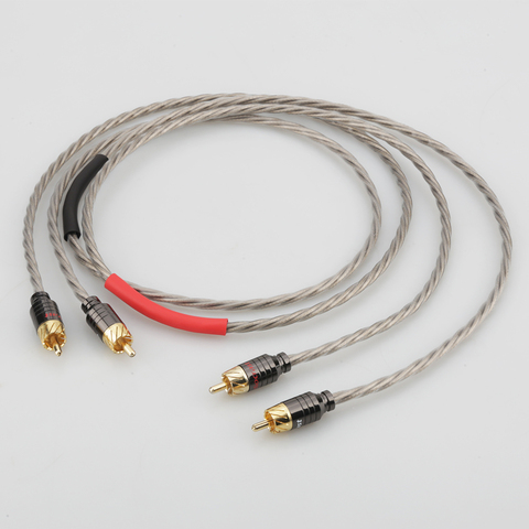 HI-End Odin Silver Plated RCA Interconnect Cable RCA to RCA Audio Cable Analogue Cable phono Cable For CD AMP ► Photo 1/6