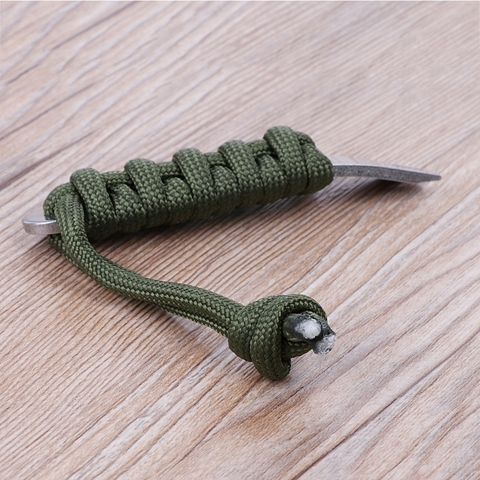 Mini EDC Tool Crank Crowbar Pocket Pry Bar Paracord Scraper Opener Winder Staple Dropshipping ► Photo 1/6