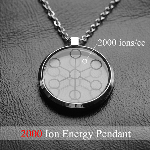 Unisex Stainless Steel 2000CC Negative Ion Energy Scalar Pendant Chain Necklace 2022 Men Women High Power Necklaces ► Photo 1/6