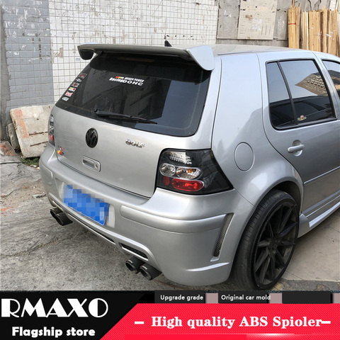 For Volkswagen GOLF 4 Spoiler 2001-2006 mk4 High Quality  ABS Material Car Rear Wing Primer Color Rear Spoiler ► Photo 1/5
